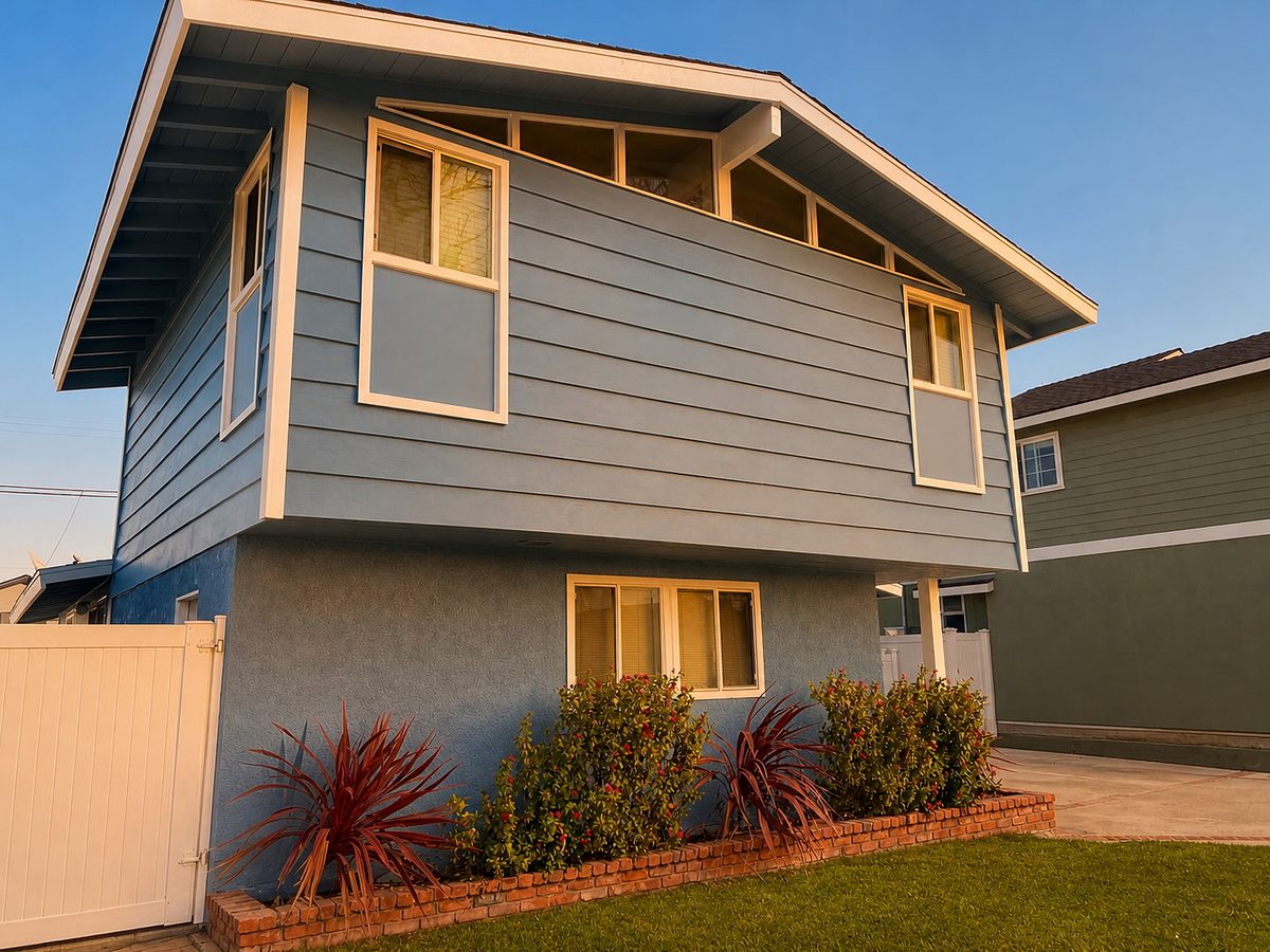 After: Fresh exterior paint in Torrance