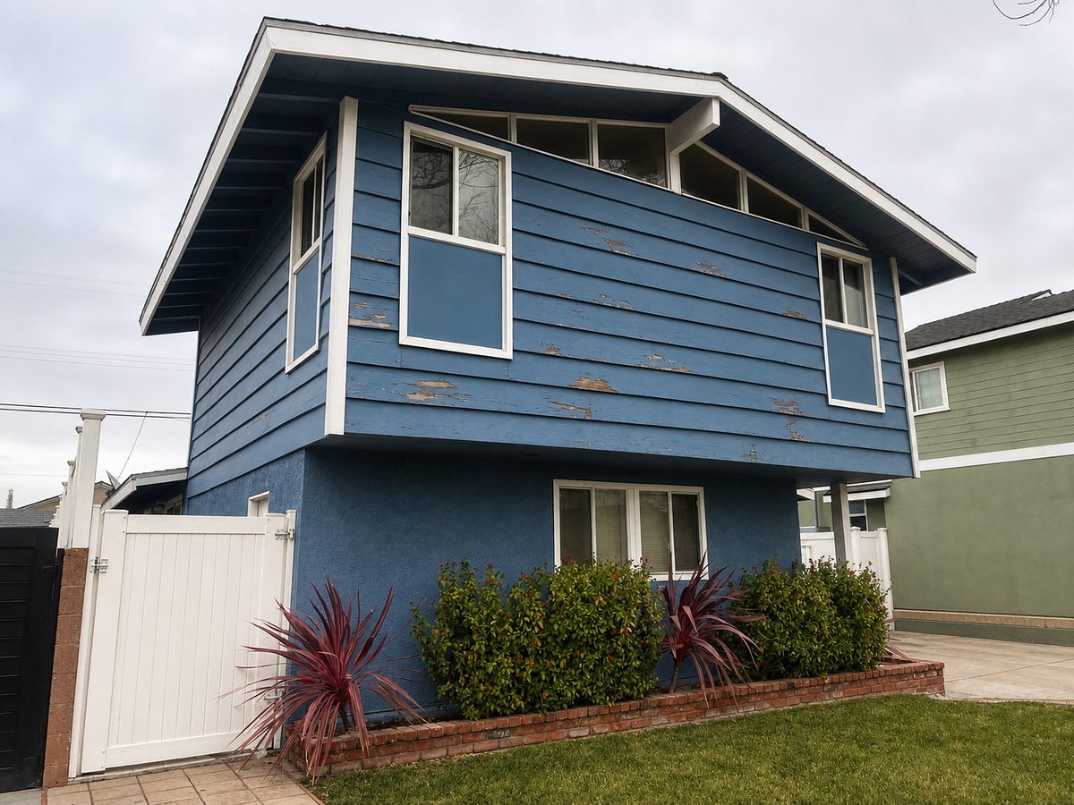 Before: Worn exterior in Torrance