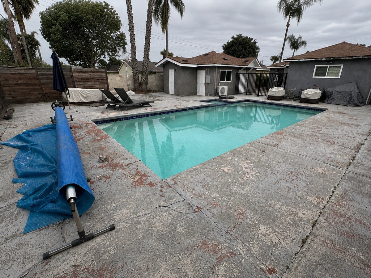 Before: Outdoor area in Compton