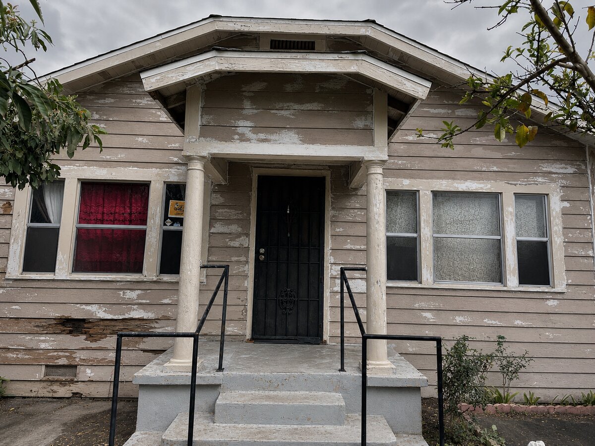 Before: Old windows in Los Angeles