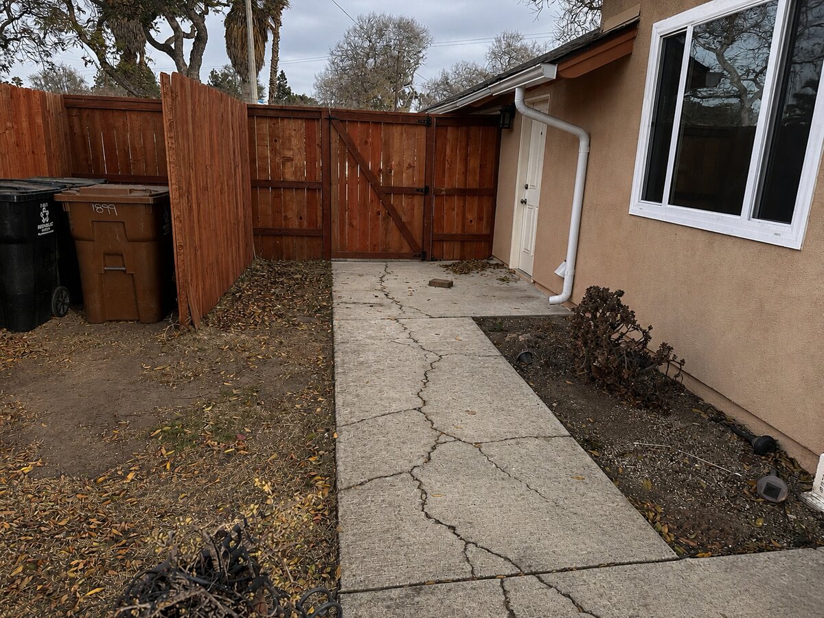 Before: Outdoor area in Anaheim