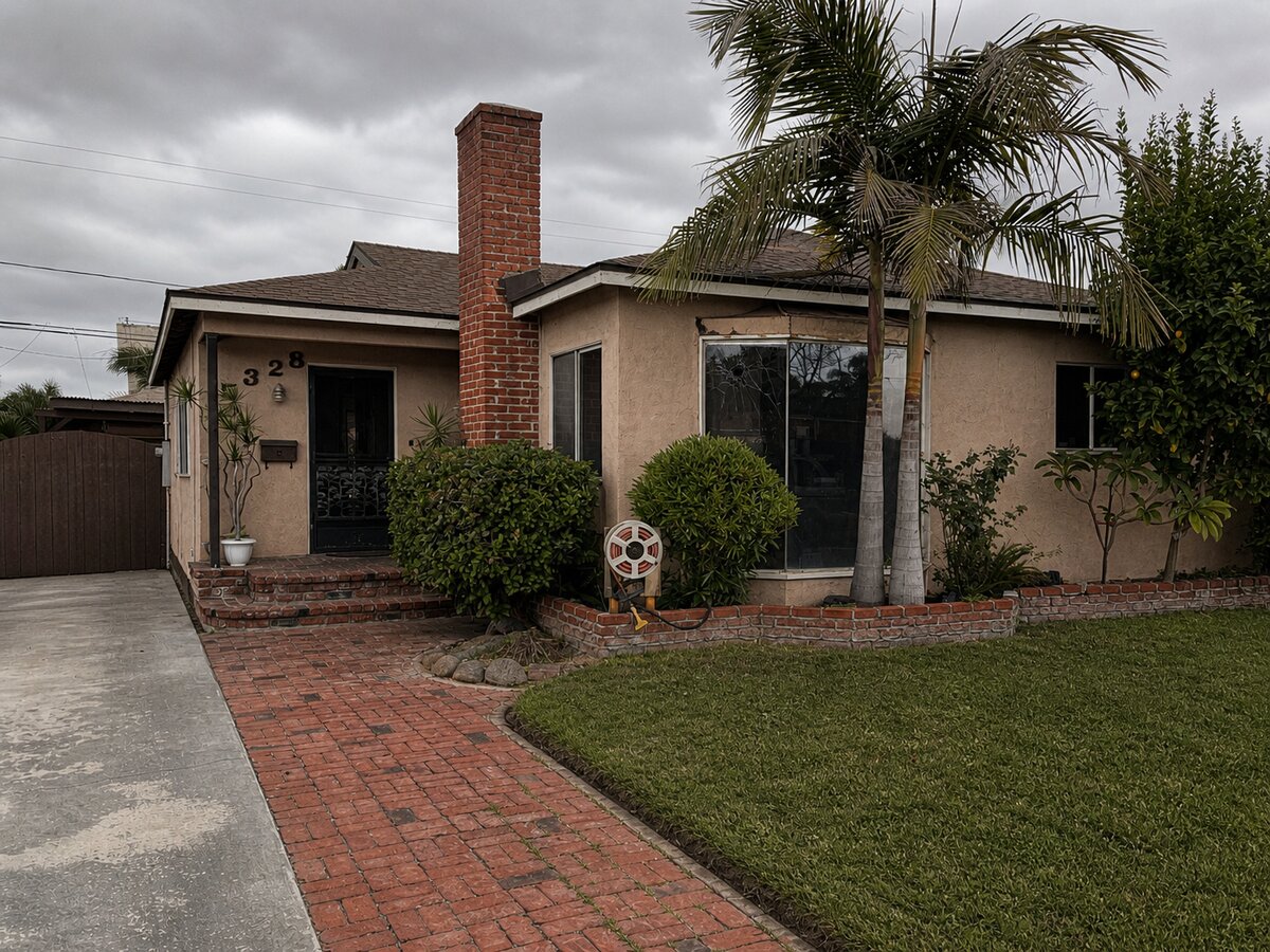 Before: Old windows in South Gate